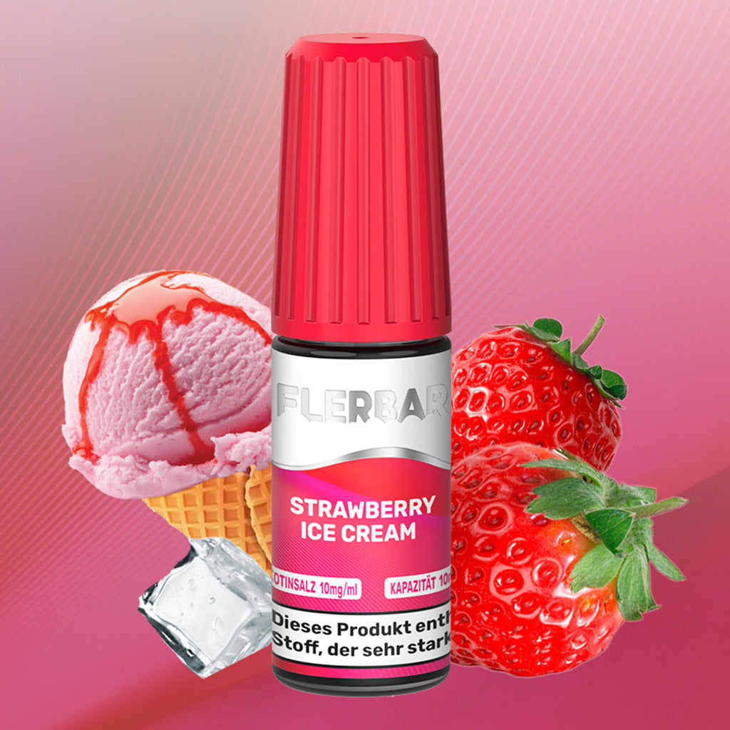 Flerbar Liquid Strawberry Ice Cream 10-20 mg/ml