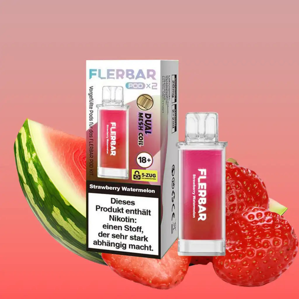 Flerbar Pod Strawberry Watermelon 2x2ml Flerbar Pod Strawberry Watermelon 2x2ml