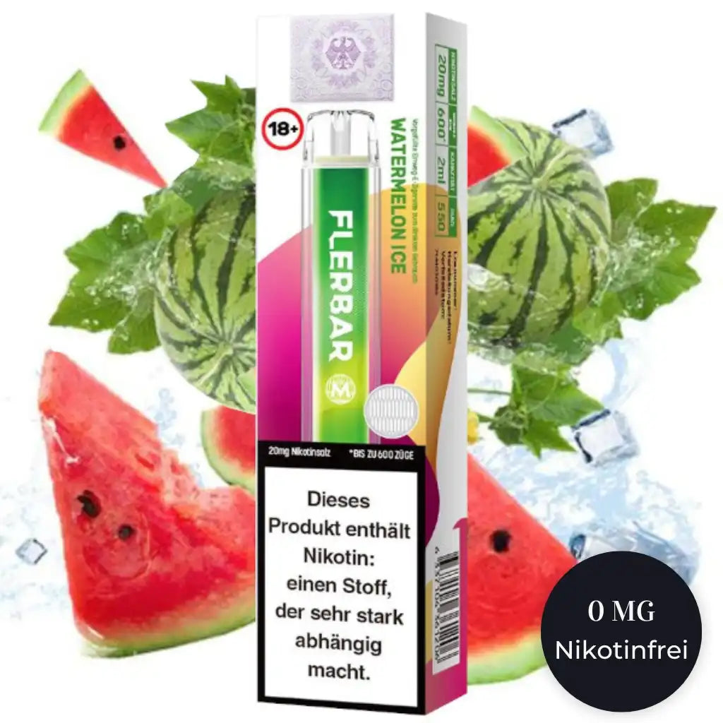 Flerbar M - Wassermelone Ice Nikotinfrei Flerbar M - Wassermelone Ice Nikotinfrei