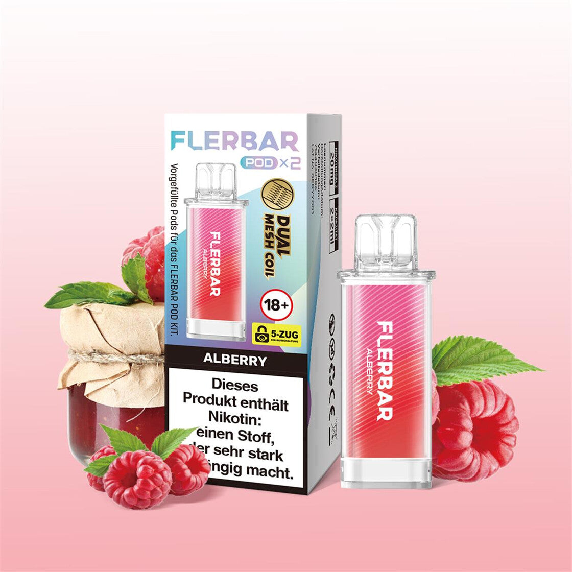 Flerbar Pod Alberry 2x2ml