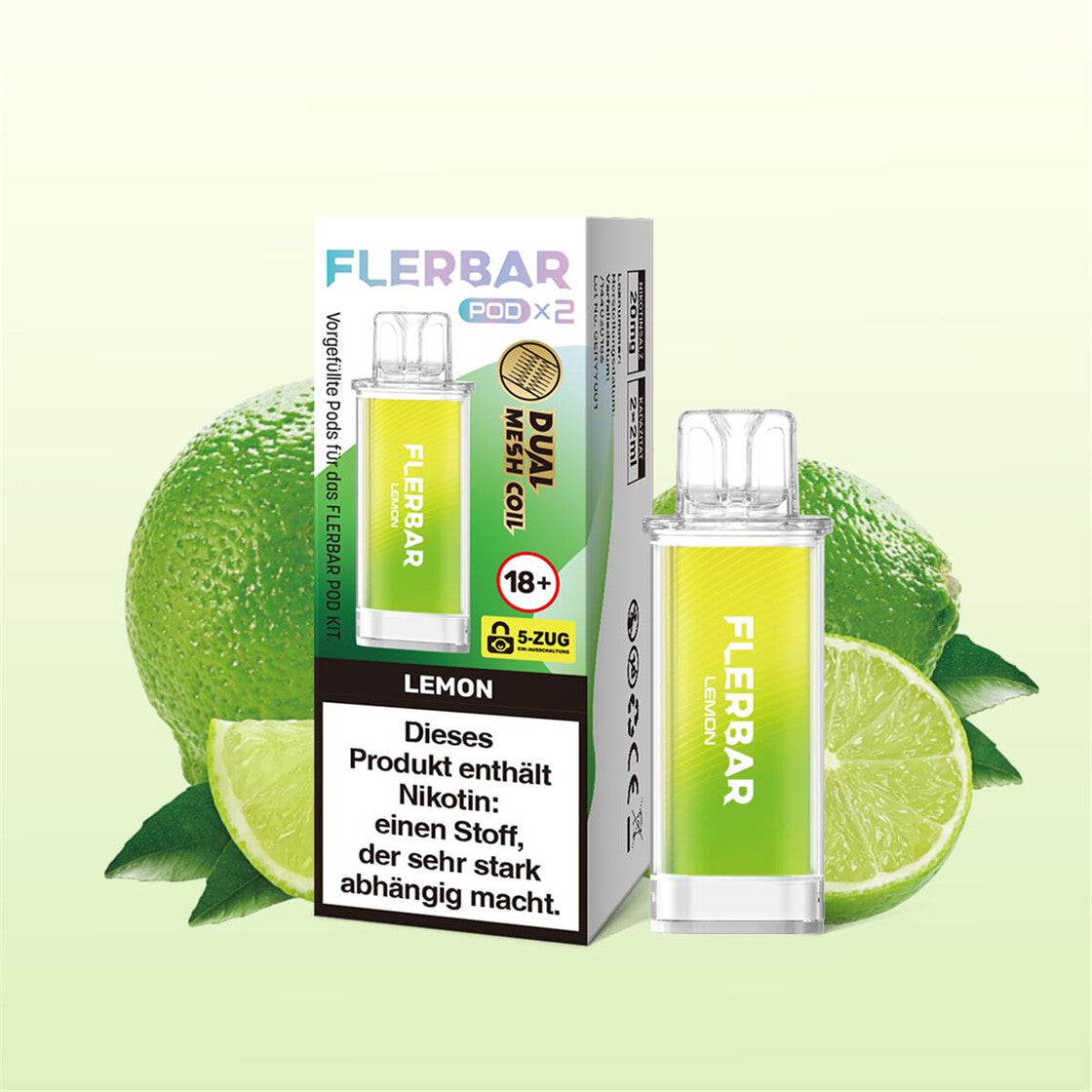 Flerbar Pod Lemon 2x2ml Flerbar Pod Lemon 2x2ml