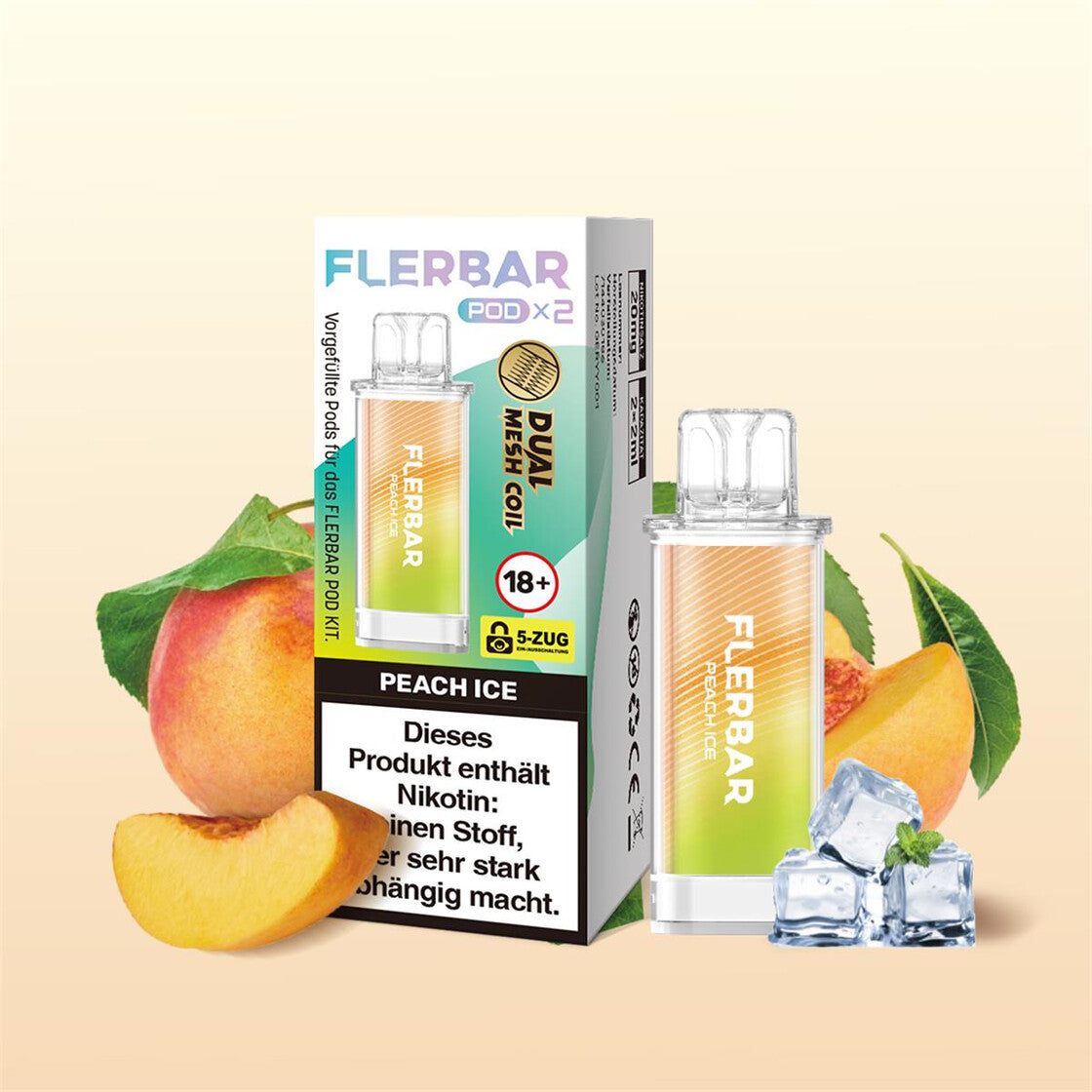 Flerbar Pod Peach Ice