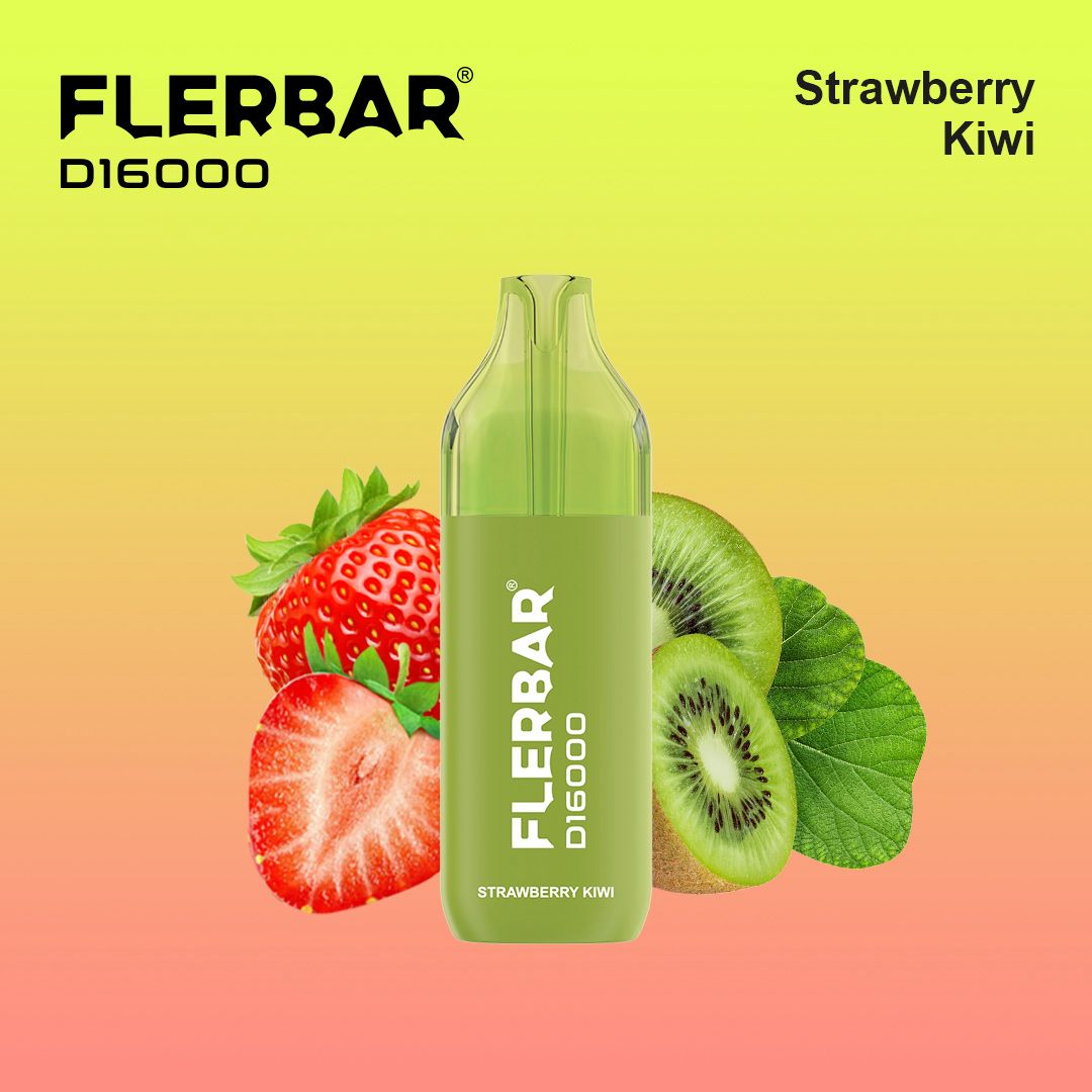 Flerbar D16000 Strawberry Kiwi