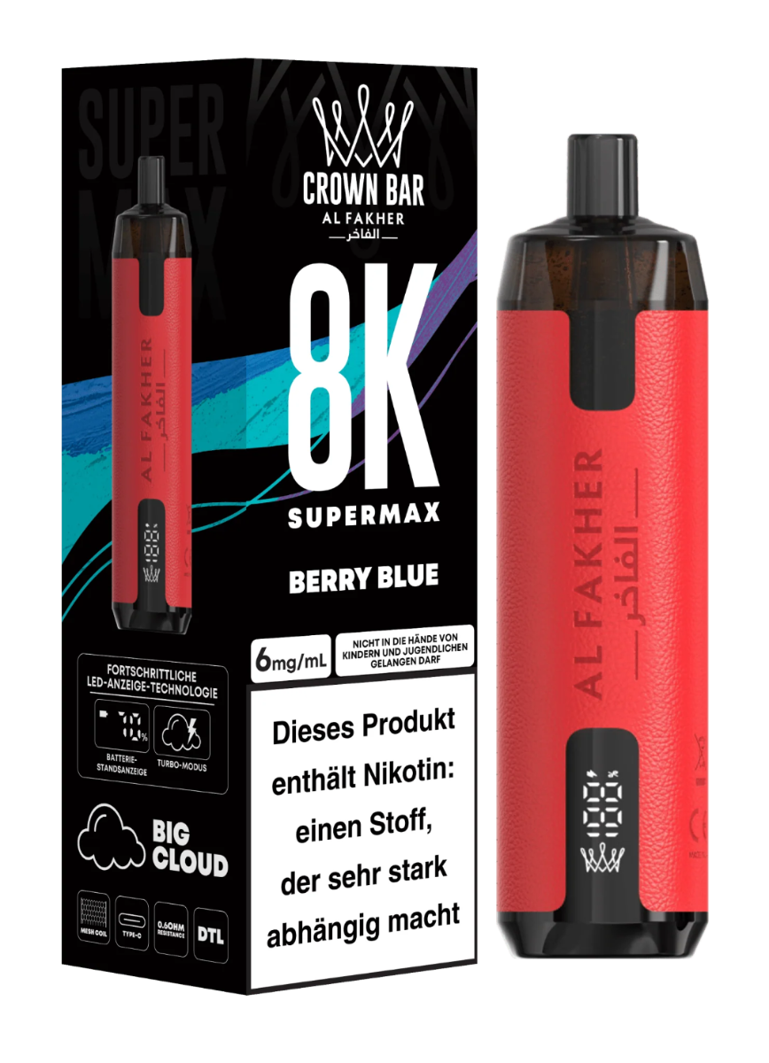 Al Fakher Vape Crown Bar 8000 (8K)