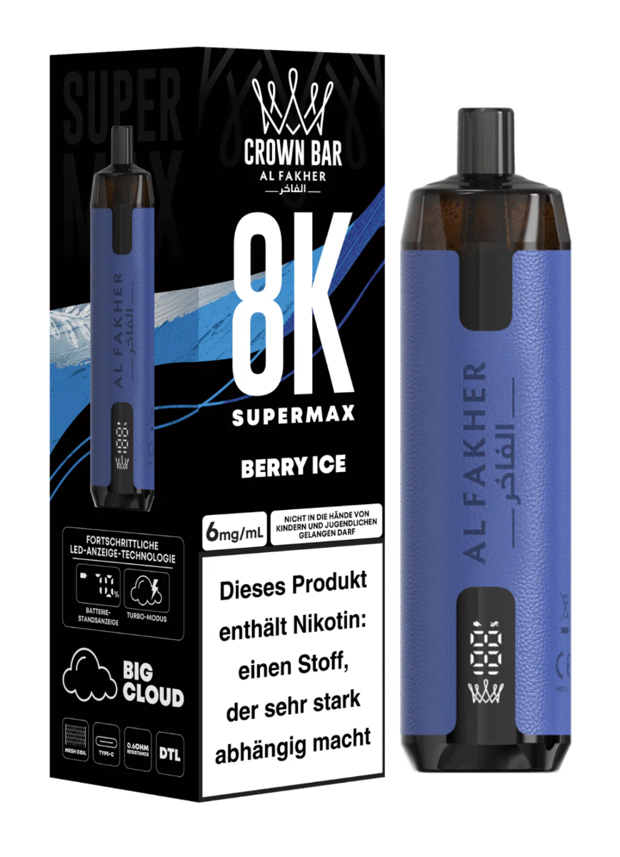 Al Fakher Vape Crown Bar 8000 (8K)