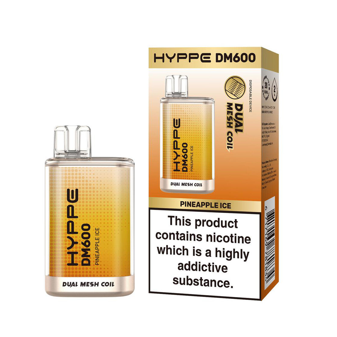 Flerbar Hyppe DM600 - Pineapple Ice