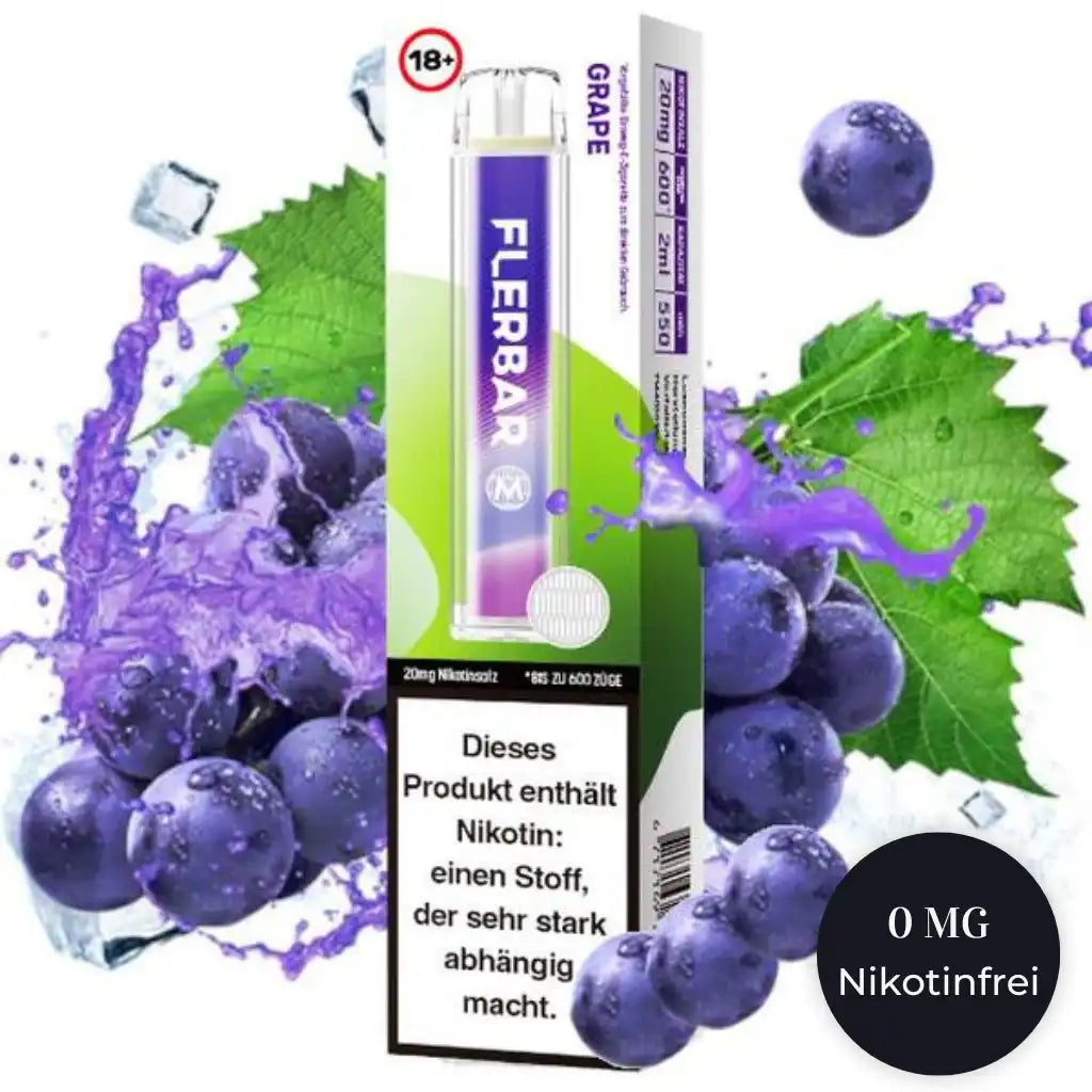 Flerbar M Grape Ice Nikotinfrei