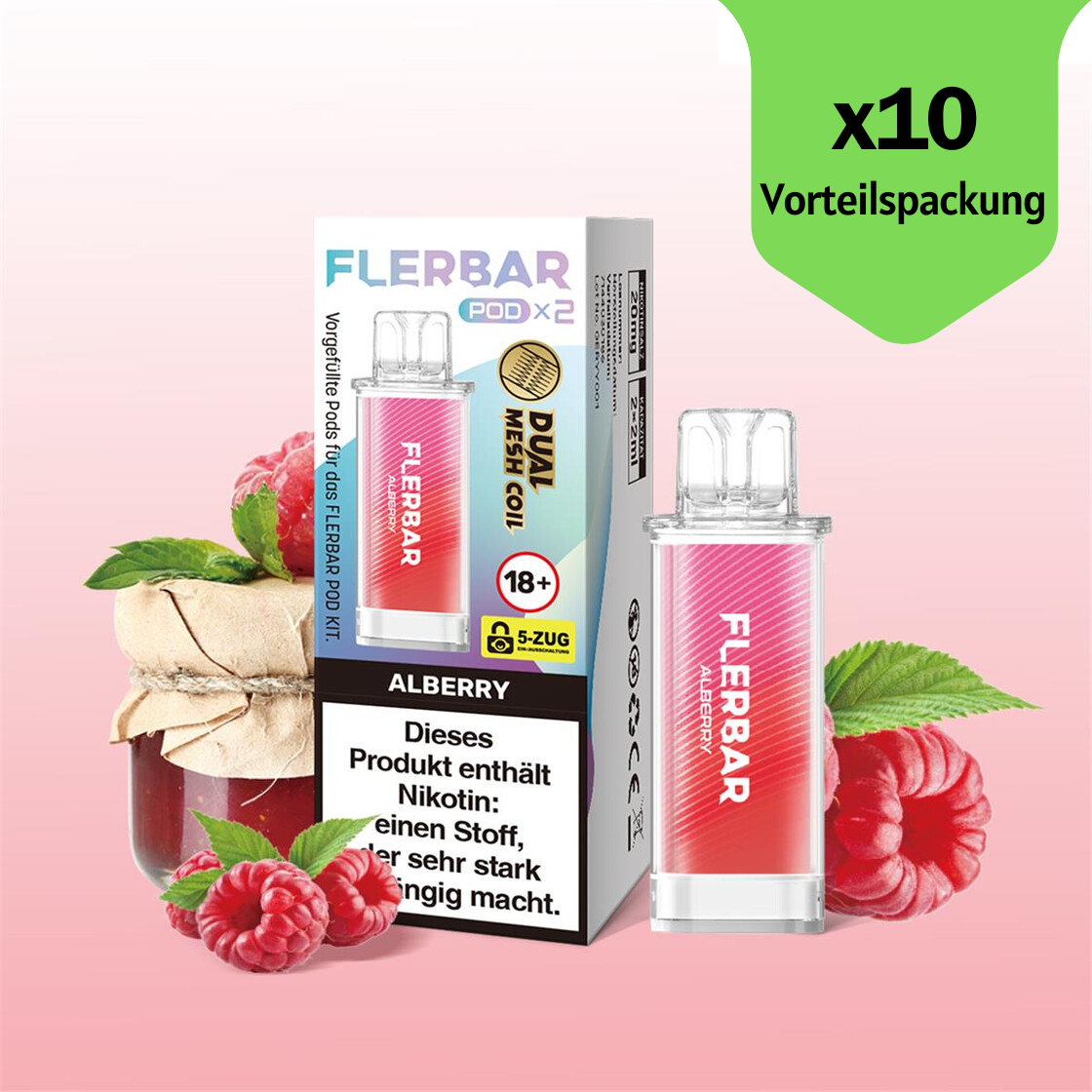 Alberry Pods 2x2ml - 10er Packung / Display