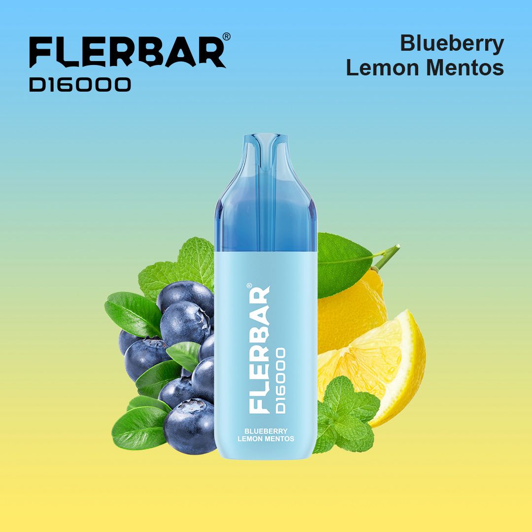 Flerbar D16000 Blueberry Lemon Mentos